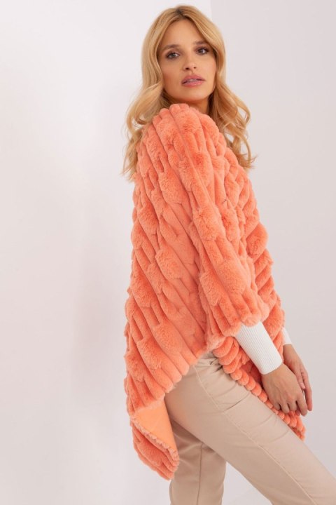 Sweter Ponczo Model AT-PN-2347.16 Orange - AT Sweter Ponczo Model AT-PN-2347.16 Orange - AT