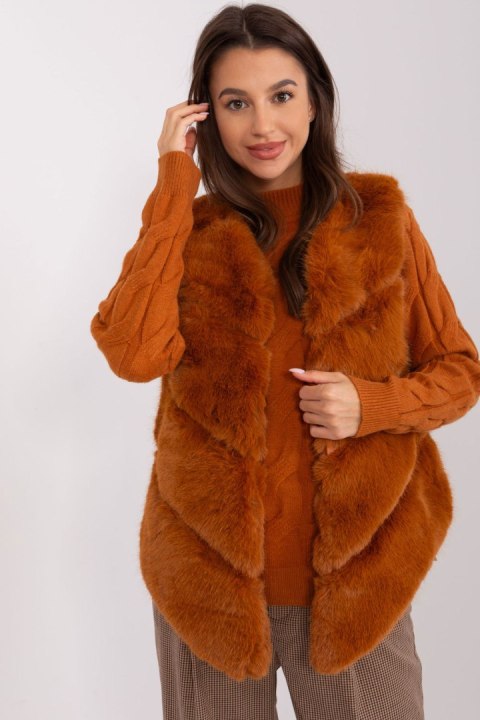 Kamizelka Model AT-KZ-2349.00P Light Brown - AT Kamizelka Model AT-KZ-2349.00P Light Brown - AT