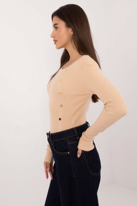 Sweter Damski Model AT-SW-2332-2.62 Beige - AT Sweter Damski Model AT-SW-2332-2.62 Beige - AT