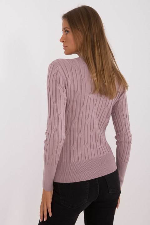 Sweter Damski Model AT-SW-2338-2.61 Light Violet - AT Sweter Damski Model AT-SW-2338-2.61 Light Violet - AT