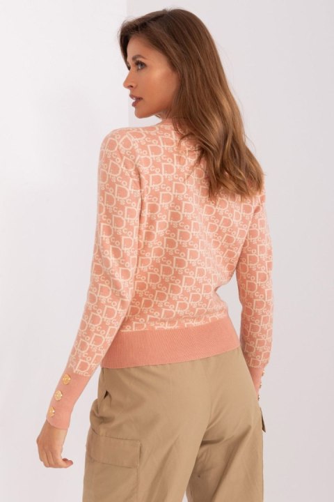 Sweter Damski Model AT-SW-2342.46P Dark Pink - AT Sweter Damski Model AT-SW-2342.46P Dark Pink - AT