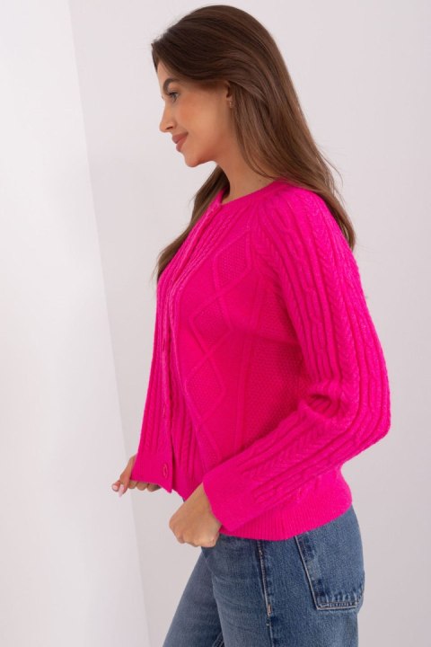 Sweter Damski Model AT-SW-2346-2.99P Fuksja - AT Sweter Damski Model AT-SW-2346-2.99P Fuksja - AT