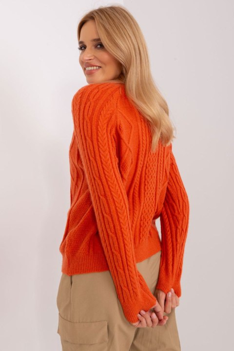 Sweter Damski Model AT-SW-2346-2.99P Orange - AT Sweter Damski Model AT-SW-2346-2.99P Orange - AT