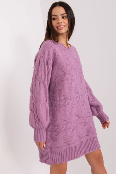 Sweter Damski Model AT-SW-2367.76P Violet - AT Sweter Damski Model AT-SW-2367.76P Violet - AT