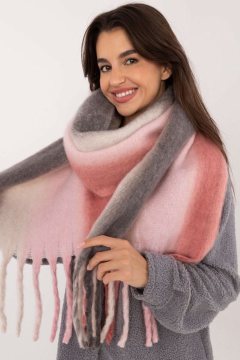 Szalik Model AT-SZ-2320.50 Grey/Pink - AT Szalik Model AT-SZ-2320.50 Grey/Pink - AT