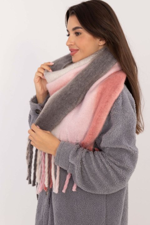 Szalik Model AT-SZ-2320.50 Grey/Pink - AT Szalik Model AT-SZ-2320.50 Grey/Pink - AT