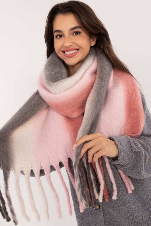 Szalik Model AT-SZ-2320.50 Grey/Pink - AT Szalik Model AT-SZ-2320.50 Grey/Pink - AT
