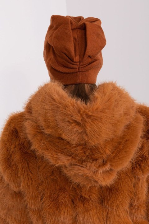 Czapka Model AT-CZ-23250.61P Light Brown - AT Czapka Model AT-CZ-23250.61P Light Brown - AT