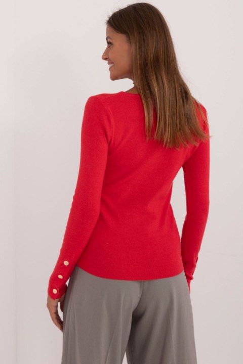 Sweter Damski Model AT-SW-2334.91 Red - AT Sweter Damski Model AT-SW-2334.91 Red - AT