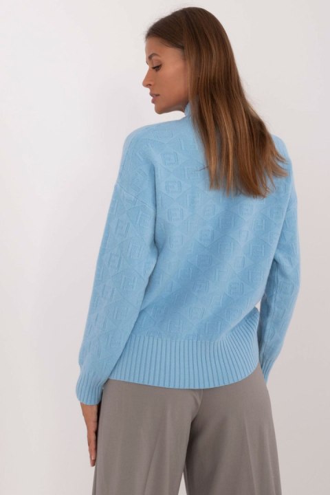 Sweter Damski Model AT-SW-2339.54 Blue - AT Sweter Damski Model AT-SW-2339.54 Blue - AT
