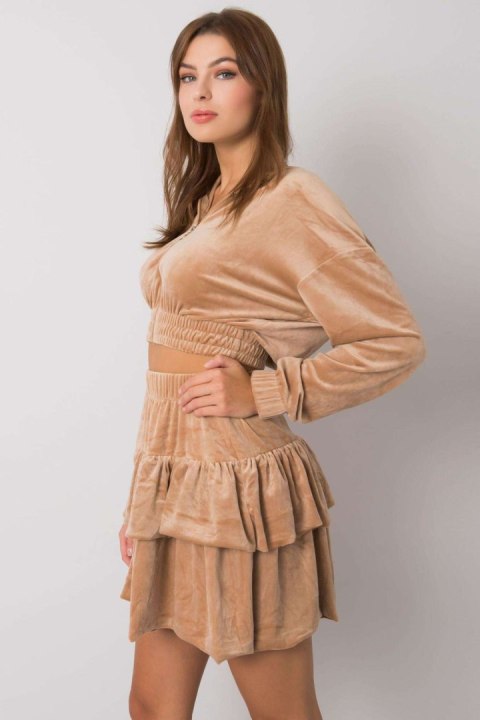 Spódnica Komplet Model FA-KMPL-7315.92 Dark Beige - Fancy Spódnica Komplet Model FA-KMPL-7315.92 Dark Beige - Fancy