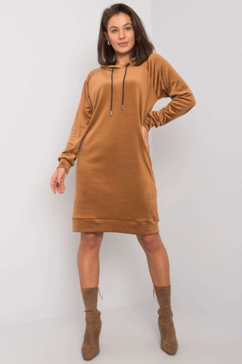 Sukienka Model FA-SK-7495.17P Camel - Fancy Sukienka Model FA-SK-7495.17P Camel - Fancy