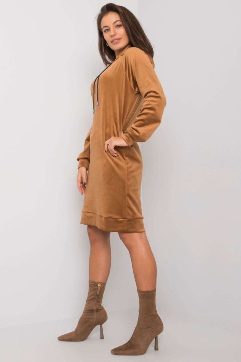 Sukienka Model FA-SK-7495.17P Camel - Fancy Sukienka Model FA-SK-7495.17P Camel - Fancy