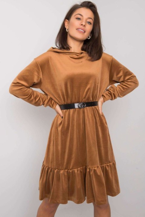 Sukienka Model FA-SK-7563.11P Camel - Fancy Sukienka Model FA-SK-7563.11P Camel - Fancy