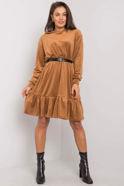 Sukienka Model FA-SK-7563.11P Camel - Fancy Sukienka Model FA-SK-7563.11P Camel - Fancy