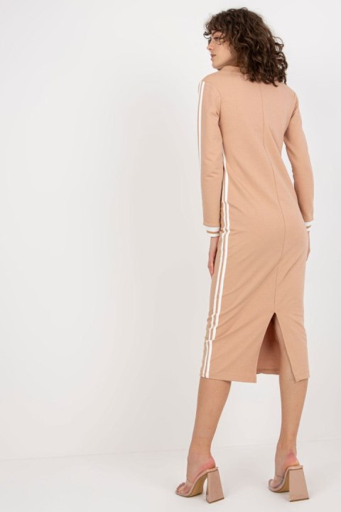 Sukienka Model FA-SK-8297.18P Camel - Fancy Sukienka Model FA-SK-8297.18P Camel - Fancy