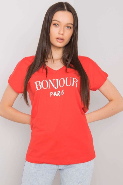 T-shirt Damski Model FA-TS-7142.37P Red - Fancy T-shirt Damski Model FA-TS-7142.37P Red - Fancy