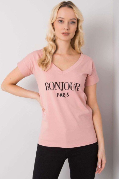 T-shirt Damski Model FA-TS-7161.32P Light Pink - Fancy T-shirt Damski Model FA-TS-7161.32P Light Pink - Fancy
