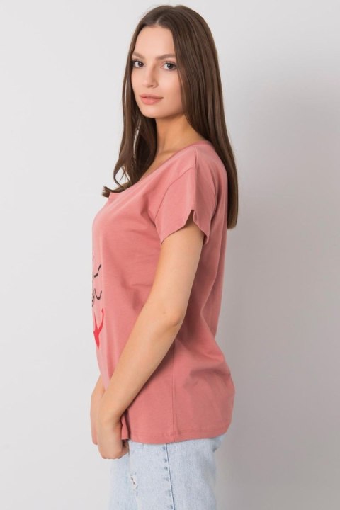 T-shirt Damski Model FA-TS-7196.74P Dark Pink - Fancy T-shirt Damski Model FA-TS-7196.74P Dark Pink - Fancy