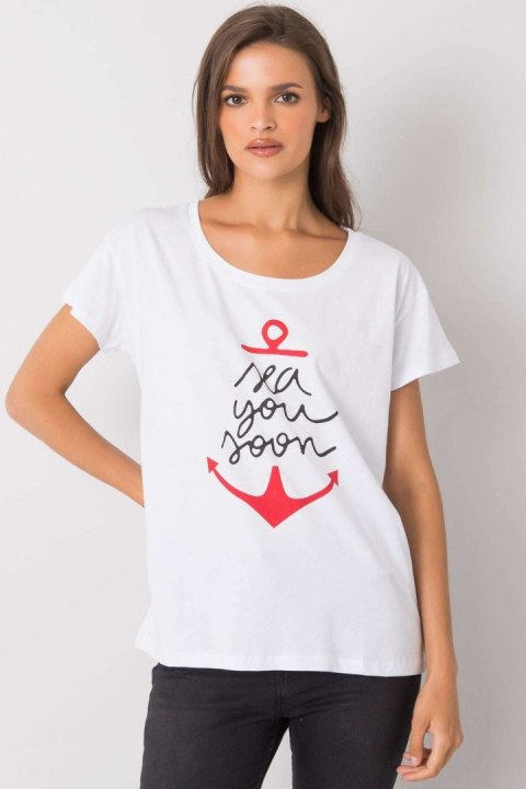 T-shirt Damski Model FA-TS-7196.74P White - Fancy T-shirt Damski Model FA-TS-7196.74P White - Fancy