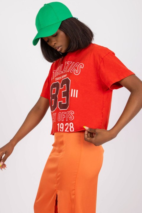 T-shirt Damski Model FA-TS-7684.86 Red - Fancy T-shirt Damski Model FA-TS-7684.86 Red - Fancy