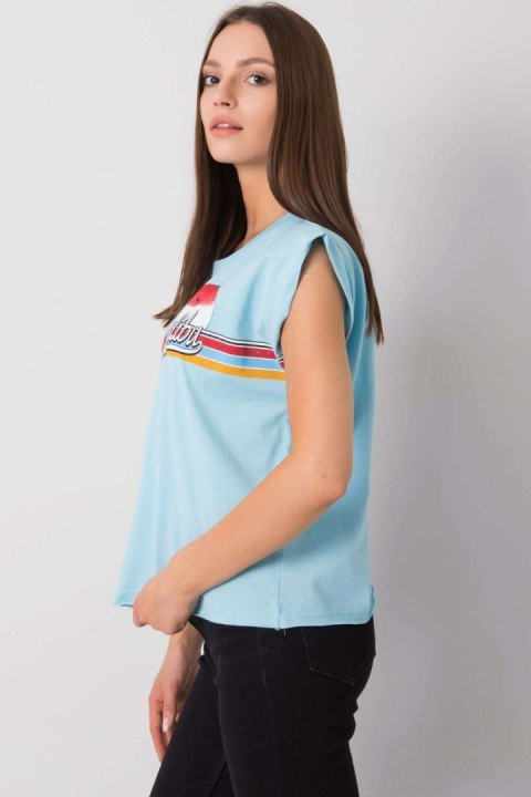 Tshirt Damski Model FA-BZ-7139.73P Light Blue - Fancy Tshirt Damski Model FA-BZ-7139.73P Light Blue - Fancy