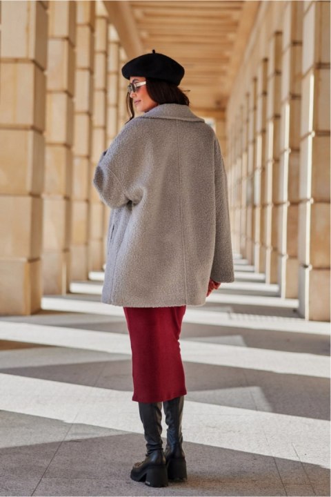 Kurtka Damska Model Camila SZJ KUR0029 Light Grey - Roco Fashion Kurtka Damska Model Camila SZJ KUR0029 Light Grey - Roco Fashion