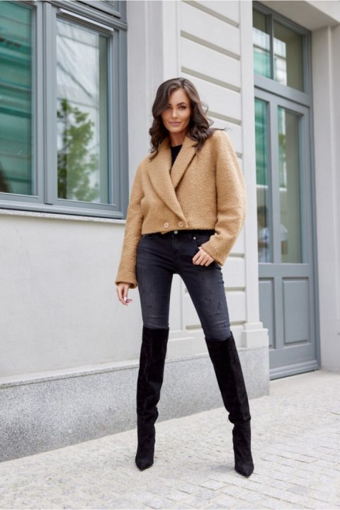Kurtka Damska Model Renate CAM KUR0018 Camel - Roco Fashion Kurtka Damska Model Renate CAM KUR0018 Camel - Roco Fashion
