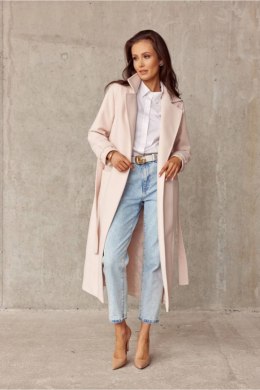 Płaszcz Damski Model BEJ PLA0017 Beige - Roco Fashion