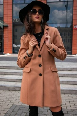 Płaszcz Damski Model BEZ PLA0012 Beige - Roco Fashion