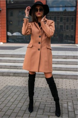 Płaszcz Damski Model BEZ PLA0012 Beige - Roco Fashion