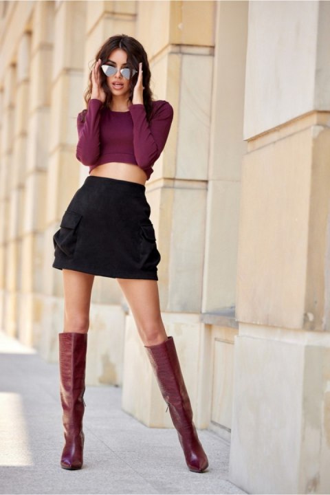 Spódnica Model Taormina CZA SPO0049 Black - Roco Fashion Spódnica Model Taormina CZA SPO0049 Black - Roco Fashion