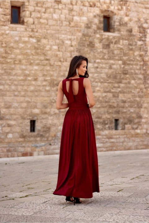 Sukienka Model Cheryl BOR SUK0407 Bordo - Roco Fashion Sukienka Model Cheryl BOR SUK0407 Bordo - Roco Fashion