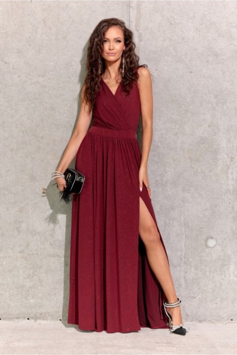 Sukienka Model Cheryl BOR SUK0407 Bordo - Roco Fashion Sukienka Model Cheryl BOR SUK0407 Bordo - Roco Fashion