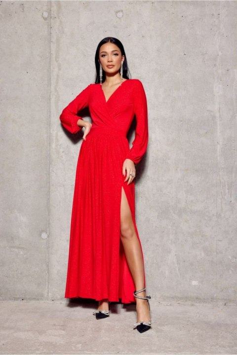 Sukienka Model Tiffany CZE SUK0420 Red - Roco Fashion Sukienka Model Tiffany CZE SUK0420 Red - Roco Fashion