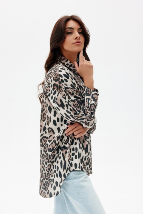Koszula Damska Model Maila BLU0183 W26 Multicolor - Roco Fashion Koszula Damska Model Maila BLU0183 W26 Multicolor - Roco Fashion