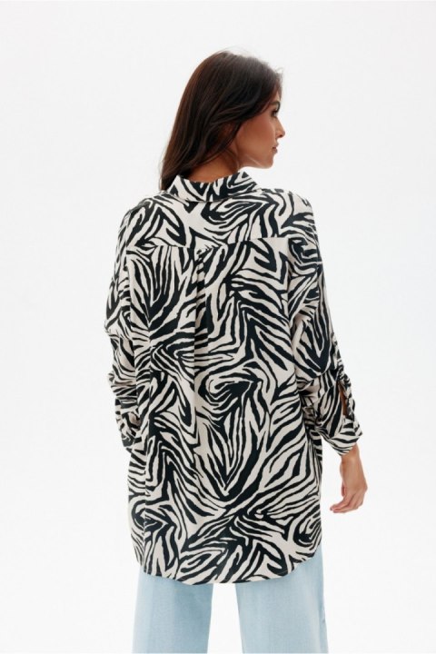 Koszula Damska Model Maila BLU0183 W27 Multicolor - Roco Fashion Koszula Damska Model Maila BLU0183 W27 Multicolor - Roco Fashion