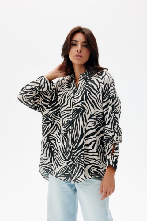 Koszula Damska Model Maila BLU0183 W27 Multicolor - Roco Fashion Koszula Damska Model Maila BLU0183 W27 Multicolor - Roco Fashion