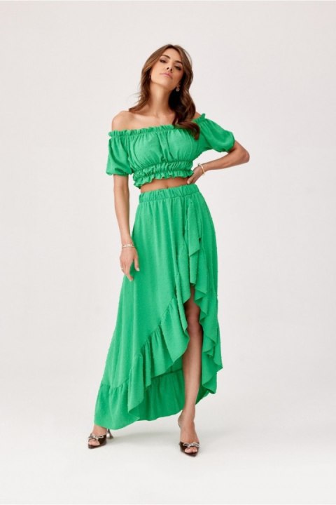 Spódnica Komplet Model ZIE KOM0006 Green - Roco Fashion Spódnica Komplet Model ZIE KOM0006 Green - Roco Fashion