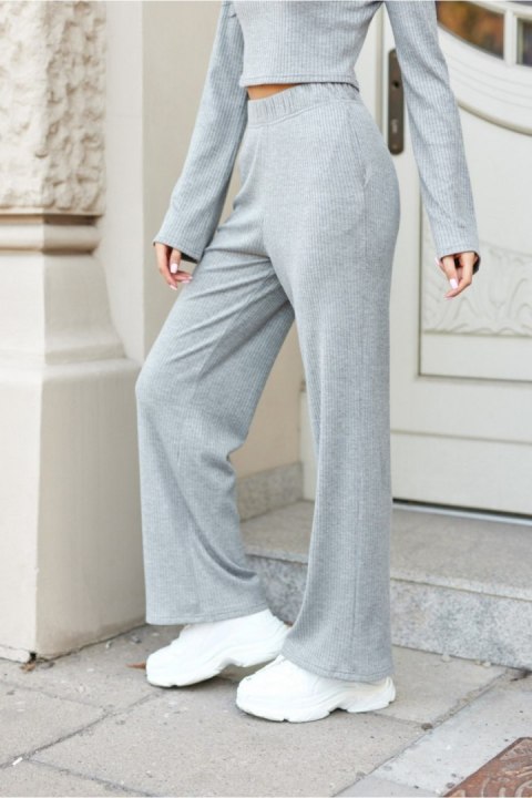 Spodnie Damskie Model Hanne SZA SPD0029 Grey - Roco Fashion Spodnie Damskie Model Hanne SZA SPD0029 Grey - Roco Fashion