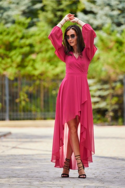 Sukienka Model AMA SUK0371 Amarant - Roco Fashion Sukienka Model AMA SUK0371 Amarant - Roco Fashion
