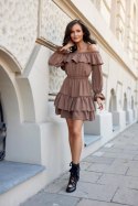 Sukienka Model Almeria JBR SUK0297 Light Brown - Roco Fashion