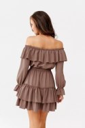Sukienka Model Almeria JBR SUK0297 Light Brown - Roco Fashion