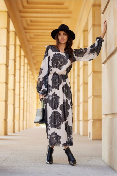 Sukienka Model Ariela SUK0493 72D Multicolor - Roco Fashion Sukienka Model Ariela SUK0493 72D Multicolor - Roco Fashion