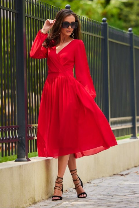 Sukienka Model CZE SUK0372 Red - Roco Fashion Sukienka Model CZE SUK0372 Red - Roco Fashion