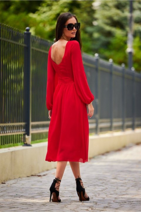 Sukienka Model CZE SUK0372 Red - Roco Fashion Sukienka Model CZE SUK0372 Red - Roco Fashion