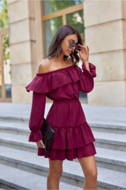 Sukienka Model Morella BOR SUK0491 Bordo - Roco Fashion