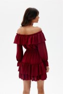 Sukienka Model Morella BOR SUK0491 Bordo - Roco Fashion