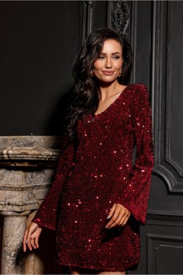 Sukienka Model Ophelia BOR SUK0501 Bordo - Roco Fashion