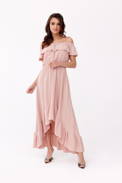 Sukienka Model ROZ SUK0334 Pink - Roco Fashion Sukienka Model ROZ SUK0334 Pink - Roco Fashion